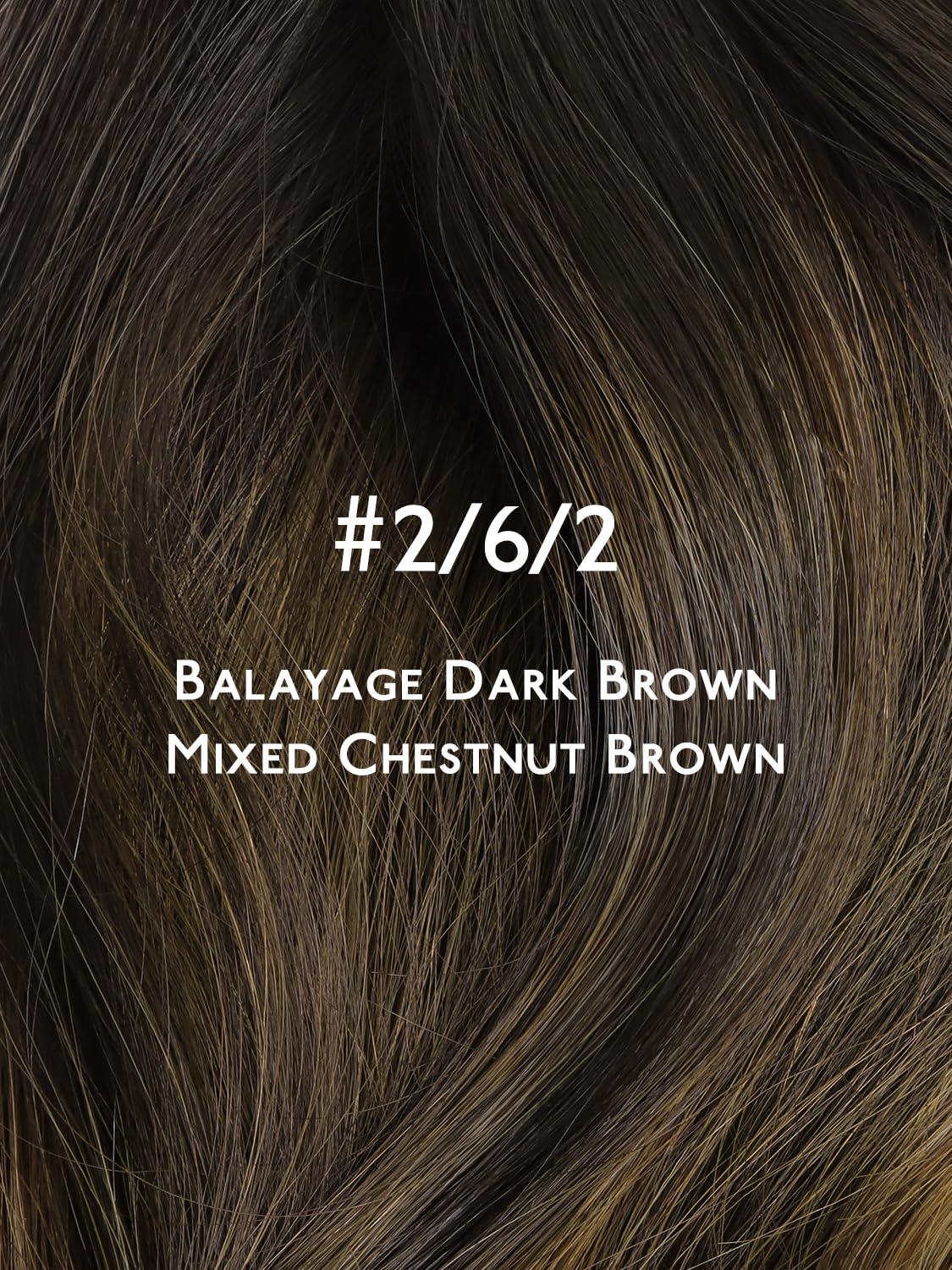 imageWENNALIFE 8cm Tape in Hair Extensions Real Human Hair Tape Weft Hair Extensions Human Hair 18 Inch 50g 10pcs Dark Brown Luxury Remy Hair Straight Extensiones De Cabello Hmano262 Balayage Dark Brown Mixed Chestnut Brown