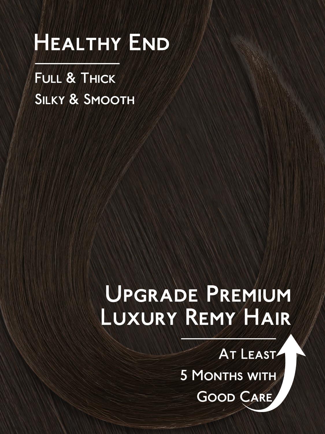 imageWENNALIFE 8cm Tape in Hair Extensions Real Human Hair Tape Weft Hair Extensions Human Hair 18 Inch 50g 10pcs Dark Brown Luxury Remy Hair Straight Extensiones De Cabello Hmano2 Dark Brown