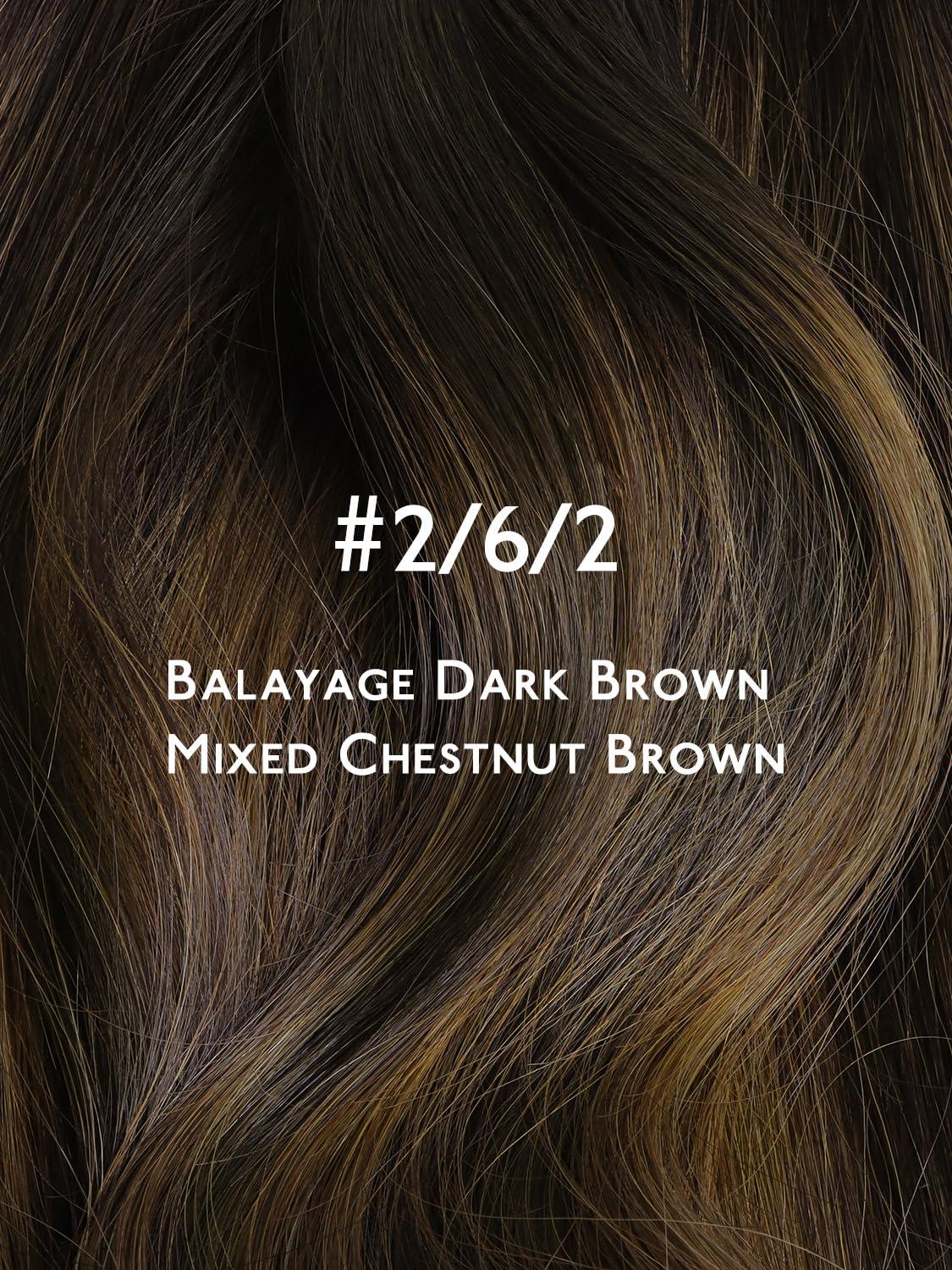 imageWENNALIFE 8cm Tape in Hair Extensions Real Human Hair Tape Weft Hair Extensions Human Hair 18 Inch 50g 10pcs Dark Brown Luxury Remy Hair Straight Extensiones De Cabello Hmano262 Balayage Dark Brown Mixed Chestnut Brown