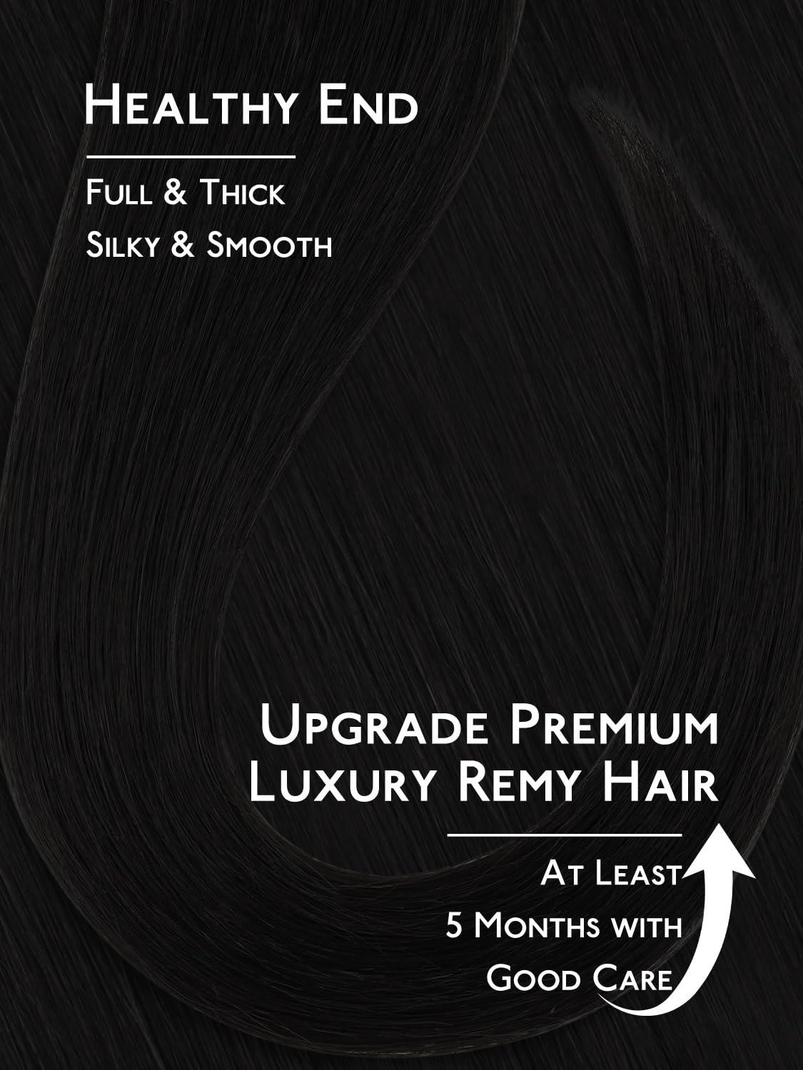 imageWENNALIFE 8cm Tape in Hair Extensions Real Human Hair Tape Weft Hair Extensions Human Hair 18 Inch 50g 10pcs Dark Brown Luxury Remy Hair Straight Extensiones De Cabello Hmano1 Jet Black