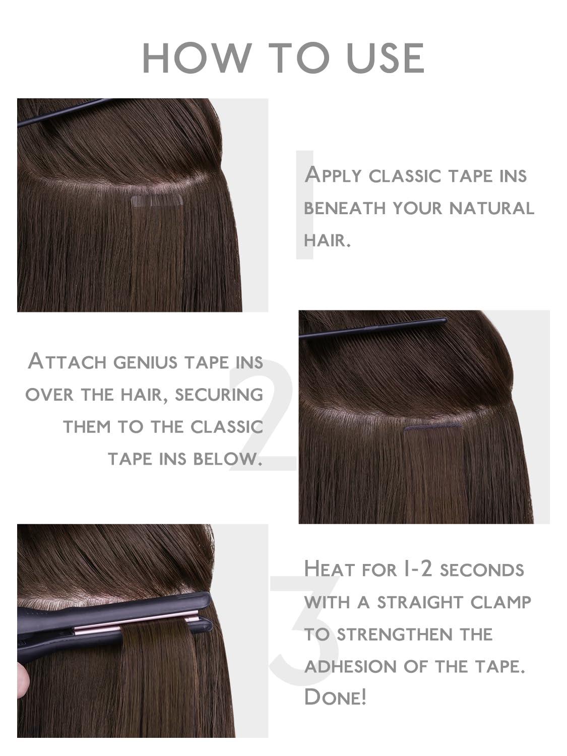 imageWENNALIFE 8cm Tape in Hair Extensions Real Human Hair Tape Weft Hair Extensions Human Hair 18 Inch 50g 10pcs Dark Brown Luxury Remy Hair Straight Extensiones De Cabello Hmano1 Jet Black