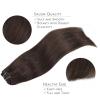 Light Dark Brown (2A) Clip in Hair Extensions (150g)