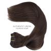 Light Dark Brown (2A) Clip in Hair Extensions (150g)