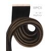 WENNALIFE 8cm Tape in Hair Extensions Real Human Hair, Tape Weft Hair Extensions Human Hair 18 Inch 50g 10pcs Dark Brown Luxury Remy Hair Straight Extensiones De Cabello Hmano(#1B/6/1B Balayage Natural Black to Chestnut Brown)
