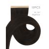 WENNALIFE 8cm Tape in Hair Extensions Real Human Hair, Tape Weft Hair Extensions Human Hair 18 Inch 50g 10pcs Dark Brown Luxury Remy Hair Straight Extensiones De Cabello Hmano(#2 Dark Brown)