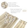 WENNALIFE Hair Extensions Clip In, 9pcs 18inch 150g Ash Blonde Highlighted Platinum Blonde Thicker Clip In Hair Extensions Real Human Hair Remy hair extension Double Weft Clip in Human Hair Extensions