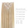 WENNALIFE Seamless Clip In Hair Extensions, 16 Inch 130g 7pcs Dirty Blonde Highlighted Bleach Blonde Hair Extensions Clip in Human Hair Invisible PU Skin Weft Natural Remy Human Hair Extensions