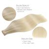 WENNALIFE Tape in Hair Extensions Human Hair, 20pcs 18 inch 50g Ash Blonde to Golden Blonde and Platinum Blonde Remy Tape Hair Extensions Real Human Hair Tape Extensions Coloured Hair Extensions