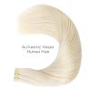 WENNALIFE Tape in Hair Extensions Human Hair, 20pcs 50g 18 inch Platinum Blonde Remy Hair Extensions Straight Human Hair Tape in Extensions Skin Weft Tape Extensions Human Hair