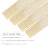 WENNALIFE Tape in Hair Extensions Human Hair, 20pcs 50g 18 inch Platinum Blonde Remy Hair Extensions Straight Human Hair Tape in Extensions Skin Weft Tape Extensions Human Hair