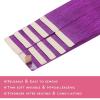 WENNALIFE Tape in Hair Extensions Human Hair Purple Tape in Extensions, 10pcs 25g 18 inch Remy Invisible Tape Ins Straight Colored Soft Real Human Hair Tape in Extensions Refill Set Extensions