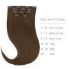 Wennalife WENNALIFE Clip in Hair Extensions Real Human Hair, 80g 5pcs 18 Inch Remy Human hair Clip in Extensions Chocolate Brown Chocolate Brown 18 Inch-80g WE75CP 4A-18 0