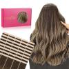 WENNALIFE Tape in Hair Extensions Human Hair, 40pcs 100g 18 inch Balayage Chocolate Brown to Honey Blonde Hair Extensions Real Human Hair Straight Tape in Extensions Reusable Real Hair Extensions
