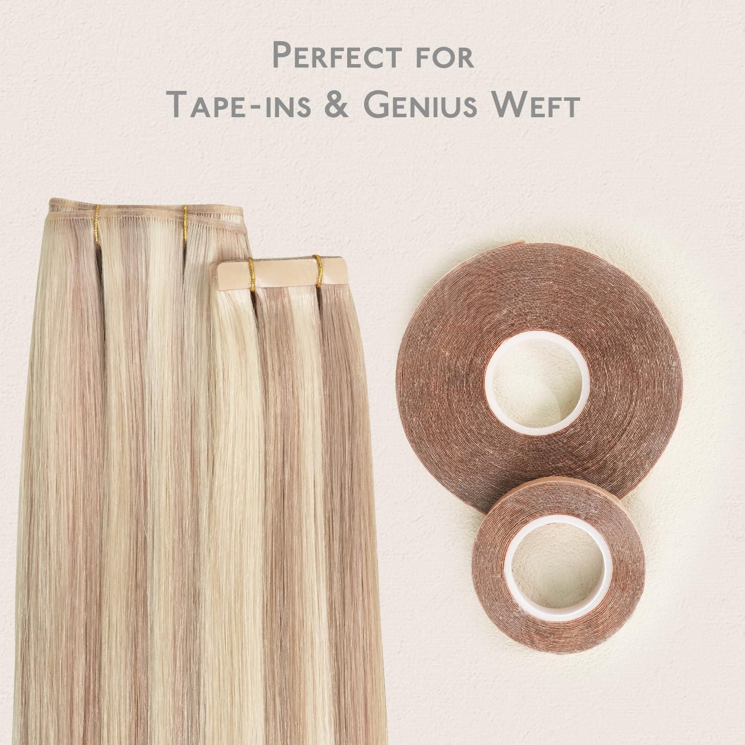 imageWENNALIFE 4 Dark Brown Replacement Clips for Clip in Hair Extensions Sturdy for Wire Hair Stainless SteelTape Roll