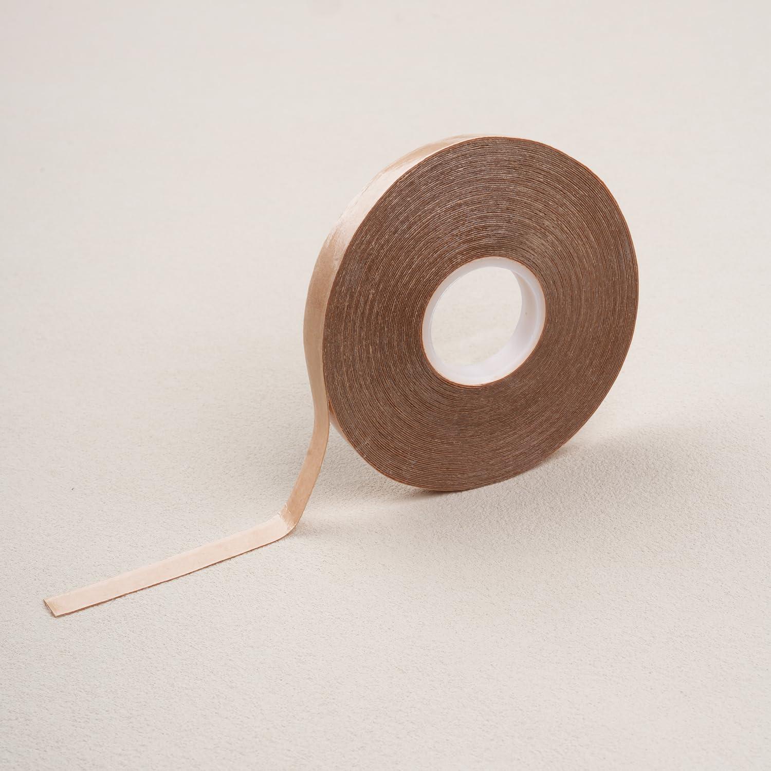 imageWENNALIFE Dark Brown Invisible Elastic Wire for Wire Hair Extensions 8 Dark Brown Adjustable Fish Line 7 Inch 8 Inch 9 Inch and 10 Inch with 4 Dark Brown Stainless Steel ClipsTape Roll