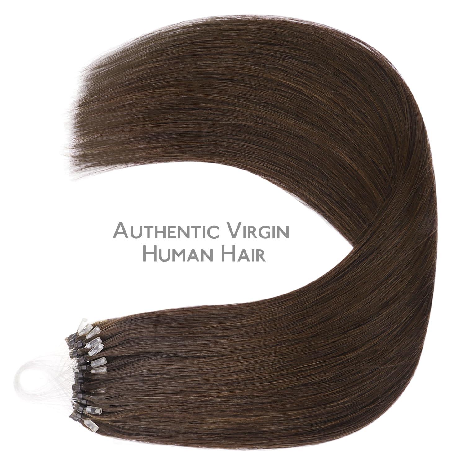 imageWENNALIFE I Tip Hair Extensions Human Hair 50g 50s 18 Inch Dark Brown Remy Itip Human Hair Extensions Invisible Itips Straight I Tips Fusion Extensions Real Human HairM4 Chocolate Brown