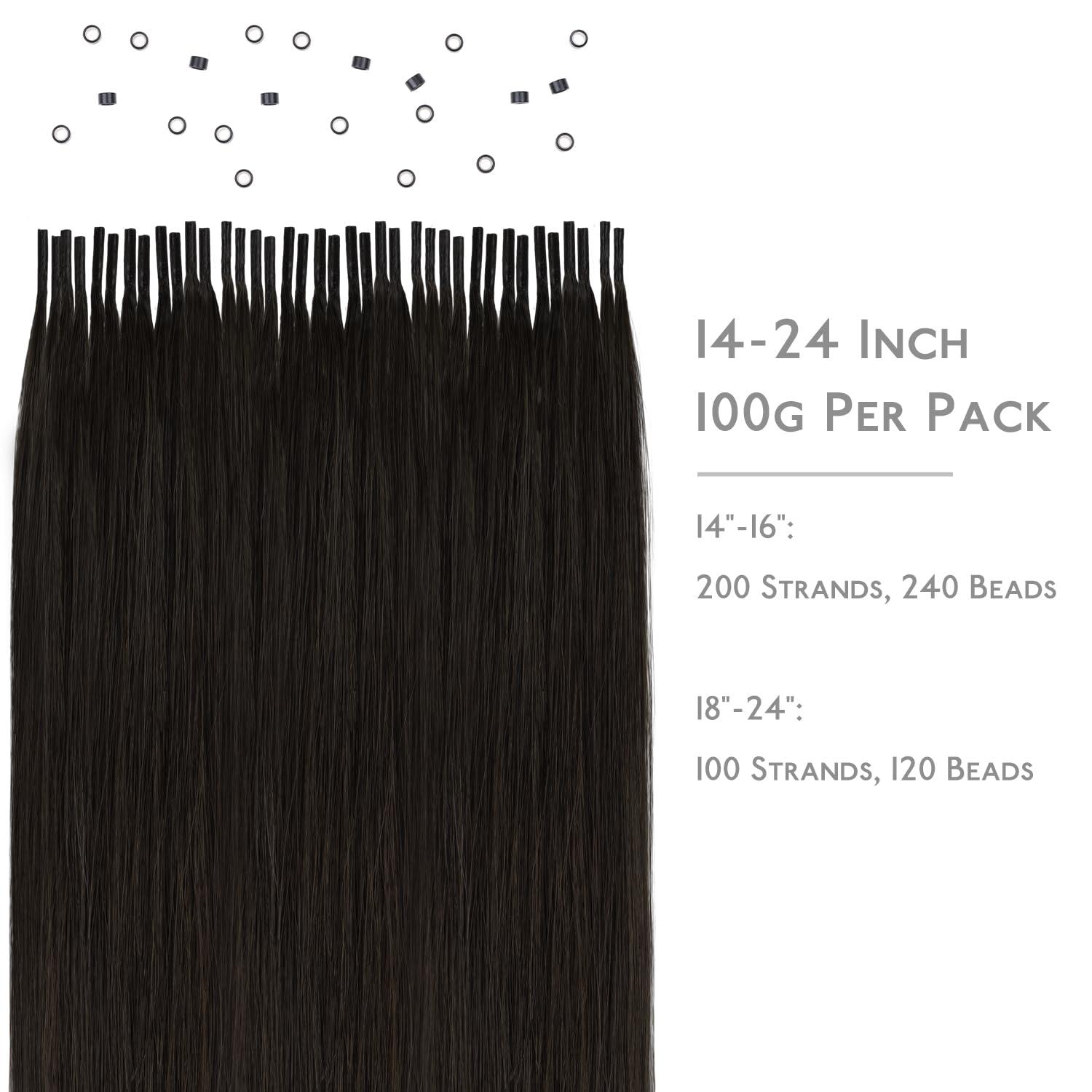 imageWENNALIFE I Tip Hair Extensions Human Hair 50g 50s 18 Inch Platinum Blonde Remy Itip Human Hair Extensions Invisible Itips Straight I Tips Fusion Extensions Real Human HairI2 Dark Brown