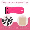 WENNALIFE 4 Dark Brown Replacement Clips for Clip in Hair Extensions Sturdy for Wire Hair Stainless Steel(Hot Pink & Black)