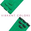 WENNALIFE Hair Tinsel Clip In for Girls Champagne, 6pcs 24 inch Hair Tinsel Clips Tinsel Hair Extensions Clip in Colorful Glitter Tinsel Hair Clips Sparkle Fairy Hair Accessories for Kids(12-#Green)
