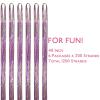 WENNALIFE Hair Tinsel Clip In for Girls Champagne, 6pcs 24 inch Hair Tinsel Clips Tinsel Hair Extensions Clip in Colorful Glitter Tinsel Hair Clips Sparkle Fairy Hair Accessories for Kids(T-#Rainbow)