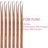 WENNALIFE Hair Tinsel Clip In for Girls Champagne, 6pcs 24 inch Hair Tinsel Clips Tinsel Hair Extensions Clip in Colorful Glitter Tinsel Hair Clips Sparkle Fairy Hair Accessories for Kids(T-#Golden Brown)