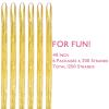 WENNALIFE Hair Tinsel Clip In for Girls Champagne, 6pcs 24 inch Hair Tinsel Clips Tinsel Hair Extensions Clip in Colorful Glitter Tinsel Hair Clips Sparkle Fairy Hair Accessories for Kids(T-#Champagne)