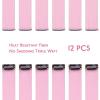 WENNALIFE Hair Tinsel Clip In for Girls Champagne, 6pcs 24 inch Hair Tinsel Clips Tinsel Hair Extensions Clip in Colorful Glitter Tinsel Hair Clips Sparkle Fairy Hair Accessories for Kids(12-#Pink)