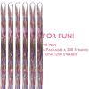 WENNALIFE Hair Tinsel Clip In for Girls Champagne, 6pcs 24 inch Hair Tinsel Clips Tinsel Hair Extensions Clip in Colorful Glitter Tinsel Hair Clips Sparkle Fairy Hair Accessories for Kids(T-#Mix Colors)