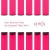 WENNALIFE Hair Tinsel Clip In for Girls Champagne, 6pcs 24 inch Hair Tinsel Clips Tinsel Hair Extensions Clip in Colorful Glitter Tinsel Hair Clips Sparkle Fairy Hair Accessories for Kids(12-#Hot Pink)