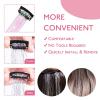 WENNALIFE Hair Tinsel Clip In for Girls Champagne, 6pcs 24 inch Hair Tinsel Clips Tinsel Hair Extensions Clip in Colorful Glitter Tinsel Hair Clips Sparkle Fairy Hair Accessories for Kids(C-#Bright White)