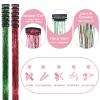 WENNALIFE Hair Tinsel Clip In for Girls Champagne, 6pcs 24 inch Hair Tinsel Clips Tinsel Hair Extensions Clip in Colorful Glitter Tinsel Hair Clips Sparkle Fairy Hair Accessories for Kids(C-#Chrismas Kit)