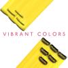 WENNALIFE Hair Tinsel Clip In for Girls Champagne, 6pcs 24 inch Hair Tinsel Clips Tinsel Hair Extensions Clip in Colorful Glitter Tinsel Hair Clips Sparkle Fairy Hair Accessories for Kids(12-#Yellow)