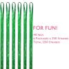 WENNALIFE Hair Tinsel Clip In for Girls Champagne, 6pcs 24 inch Hair Tinsel Clips Tinsel Hair Extensions Clip in Colorful Glitter Tinsel Hair Clips Sparkle Fairy Hair Accessories for Kids(T-#Green)