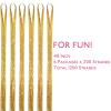 WENNALIFE Hair Tinsel Clip In for Girls Champagne, 6pcs 24 inch Hair Tinsel Clips Tinsel Hair Extensions Clip in Colorful Glitter Tinsel Hair Clips Sparkle Fairy Hair Accessories for Kids(T-#Gold)