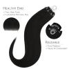 WENNALIFE I Tip Hair Extensions Human Hair, 50g 100s 14 Inch Auburn Ginger Remy Itip Human Hair Extensions Invisible Itips Straight I Tips Fusion Extensions Real Human Hair(M-#1 Jet Black)