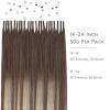 WENNALIFE I Tip Hair Extensions Human Hair, 50g 100s 14 Inch Auburn Ginger Remy Itip Human Hair Extensions Invisible Itips Straight I Tips Fusion Extensions Real Human Hair(I-#9/60 Ombre Sandy Brown to Platinum Blonde)