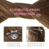 WENNALIFE I Tip Hair Extensions Human Hair, 50g 100s 14 Inch Auburn Ginger Remy Itip Human Hair Extensions Invisible Itips Straight I Tips Fusion Extensions Real Human Hair(M-#5R Light Auburn Brown)