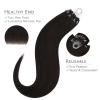 WENNALIFE I Tip Hair Extensions Human Hair, 50g 100s 14 Inch Auburn Ginger Remy Itip Human Hair Extensions Invisible Itips Straight I Tips Fusion Extensions Real Human Hair(M-#2 Dark Brown)