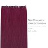 WENNALIFE I Tip Hair Extensions Human Hair, 50g 100s 14 Inch Auburn Ginger Remy Itip Human Hair Extensions Invisible Itips Straight I Tips Fusion Extensions Real Human Hair(U-#530 Light Burgundy)