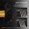 WENNALIFE I Tip Hair Extensions Human Hair, 50g 100s 14 Inch Auburn Ginger Remy Itip Human Hair Extensions Invisible Itips Straight I Tips Fusion Extensions Real Human Hair(U-#1 Jet Black)
