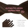 WENNALIFE I Tip Hair Extensions Human Hair, 50g 100s 14 Inch Auburn Ginger Remy Itip Human Hair Extensions Invisible Itips Straight I Tips Fusion Extensions Real Human Hair(U-#4 Chocolate Brown)