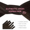 WENNALIFE I Tip Hair Extensions Human Hair, 50g 100s 14 Inch Auburn Ginger Remy Itip Human Hair Extensions Invisible Itips Straight I Tips Fusion Extensions Real Human Hair(U-#2A Light Dark Brown)