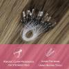 WENNALIFE I Tip Hair Extensions Human Hair, 50g 100s 14 Inch Auburn Ginger Remy Itip Human Hair Extensions Invisible Itips Straight I Tips Fusion Extensions Real Human Hair(M-#4/27/4 Balayage Chocolate Brown to Caramel Blonde)