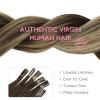 WENNALIFE I Tip Hair Extensions Human Hair, 50g 100s 14 Inch Auburn Ginger Remy Itip Human Hair Extensions Invisible Itips Straight I Tips Fusion Extensions Real Human Hair(U-#4/27/4 Balayage Chocolate Brown to Caramel Blonde)
