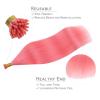 WENNALIFE I Tip Hair Extensions Human Hair, 50g 100s 14 Inch Auburn Ginger Remy Itip Human Hair Extensions Invisible Itips Straight I Tips Fusion Extensions Real Human Hair(I-#Light Pink)
