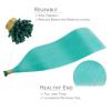 WENNALIFE I Tip Hair Extensions Human Hair, 50g 100s 14 Inch Auburn Ginger Remy Itip Human Hair Extensions Invisible Itips Straight I Tips Fusion Extensions Real Human Hair(I-#Teal Green)