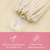 WENNALIFE I Tip Hair Extensions Human Hair, 50g 100s 14 Inch Auburn Ginger Remy Itip Human Hair Extensions Invisible Itips Straight I Tips Fusion Extensions Real Human Hair(M-#60A Platinum Blonde)