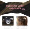 WENNALIFE I Tip Hair Extensions Human Hair, 50g 100s 14 Inch Auburn Ginger Remy Itip Human Hair Extensions Invisible Itips Straight I Tips Fusion Extensions Real Human Hair(M-#1B/6/1B Balayage Natural Black to Chestnut Brown)
