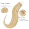 WENNALIFE I Tip Hair Extensions Human Hair, 50g 100s 14 Inch Auburn Ginger Remy Itip Human Hair Extensions Invisible Itips Straight I Tips Fusion Extensions Real Human Hair(M-#16/22 Light Blonde Highlighted Golden Blonde)