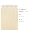 WENNALIFE I Tip Hair Extensions Human Hair, 50g 100s 14 Inch Auburn Ginger Remy Itip Human Hair Extensions Invisible Itips Straight I Tips Fusion Extensions Real Human Hair(N-#60A Platinum Blonde)